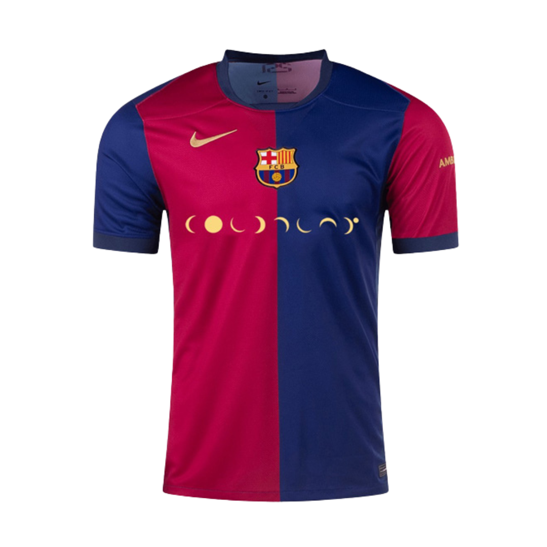 Camisa Barcelona 24/25 COLDPLAY - Masculina - Modelo Torcedor - Azul