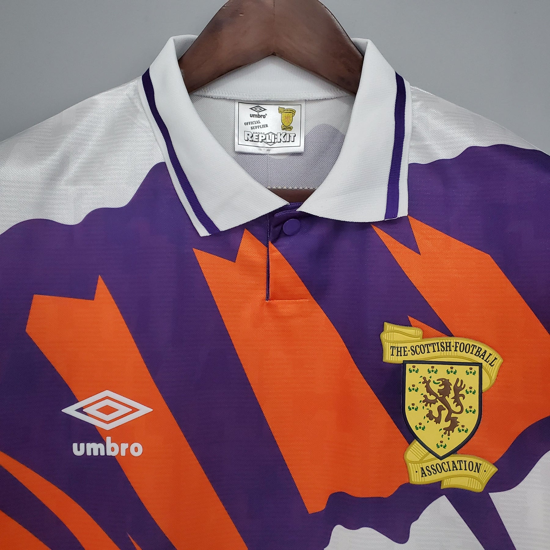 Camisa Escócia Away (2) 1991 Umbro Retrô Masculina