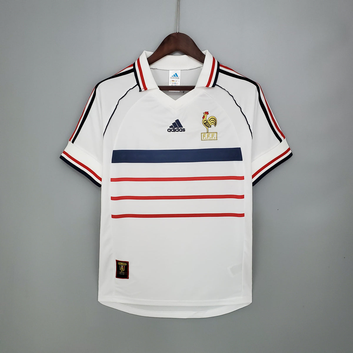 Camisa França Away (2) 1998 Adidas Retrô Masculina